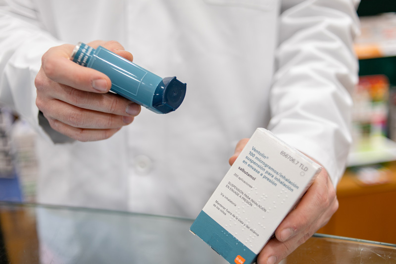 uso de inhaladores para asma, epoc